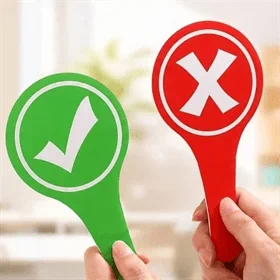 بطاقة صح وخطأ