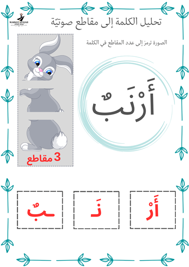 تحليل الكلمة إلى مقاطع صوتيّة